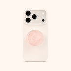 Rose Quartz Crystal Phone Grip Holder - Pink