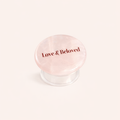 Love and Beloved Rose Quartz Crystal Phone Grip Holder - Pink