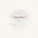 Inner Peace Clear Quartz Crystal Phone Grip Holder - White