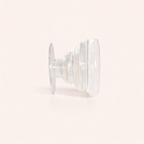 Inner Peace Clear Quartz Crystal Phone Grip Holder - White