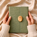 “Book of Commitment Journal” with Yellow Agate Crystal