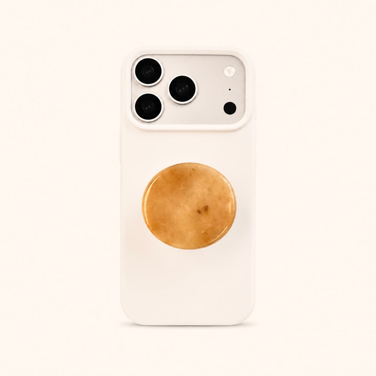 Agate Crystal Phone Grip Holder - Yellow