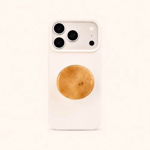 Agate Crystal Phone Grip Holder - Yellow