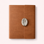 “Book of Destiny Journal” with Green Labradorite Crystal