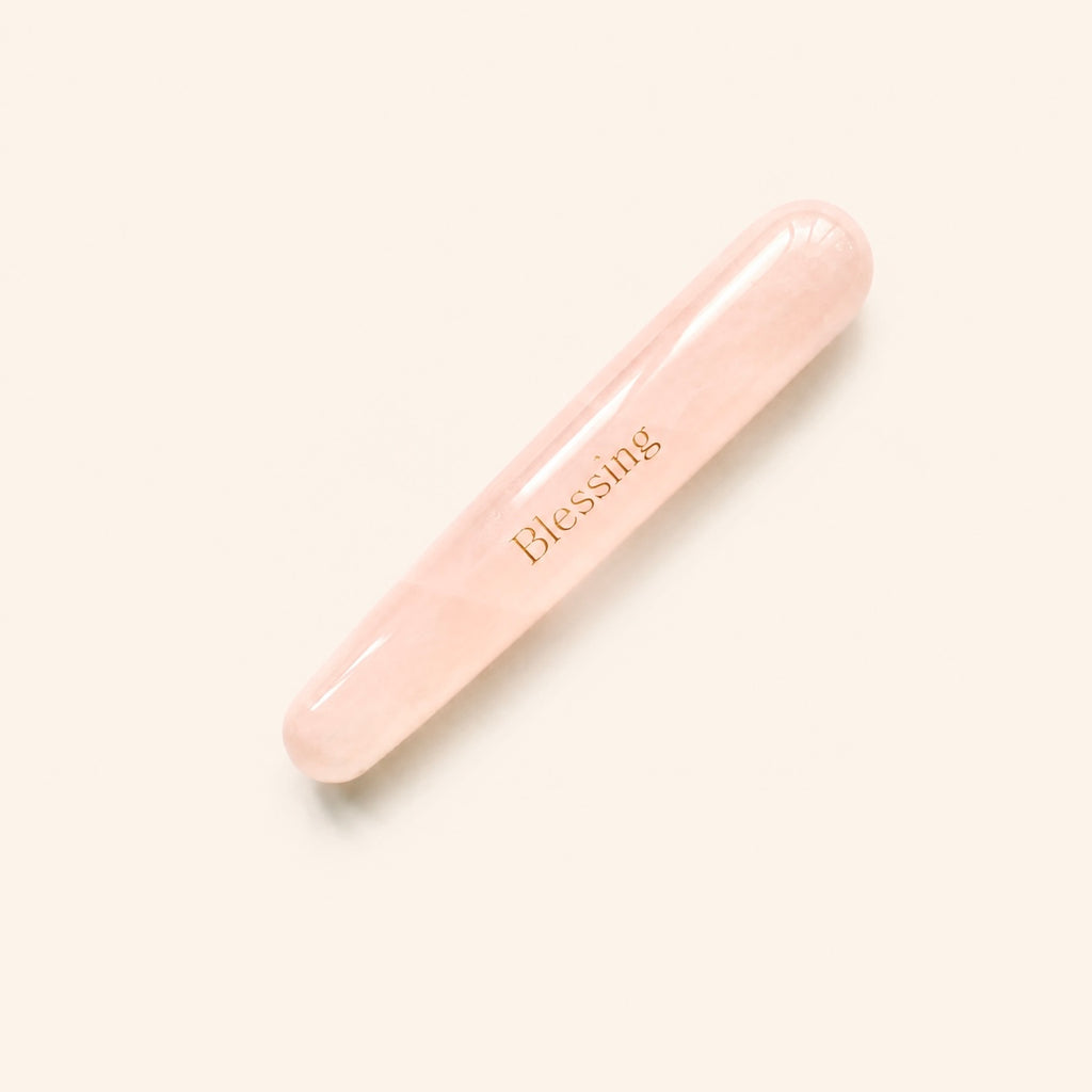 Blessing Rose Quartz Crystal Massage Wand