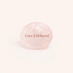 Love and Beloved Rose Quartz Crystal Phone Grip Holder - Pink