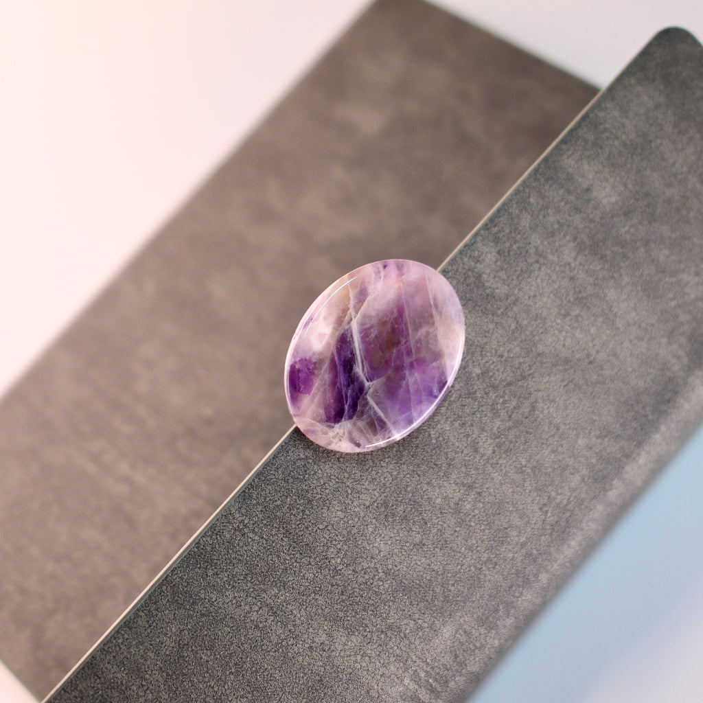 “Book of Reflection Journal” with Purple Amethyst Crystal