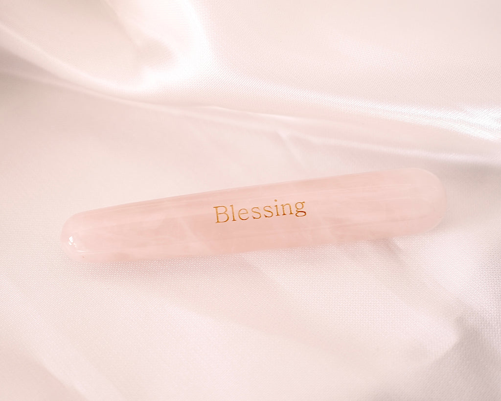 Blessing Rose Quartz Crystal Massage Wand