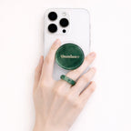Abundance Green Aventurine Crystal Phone Grip Holder - Green